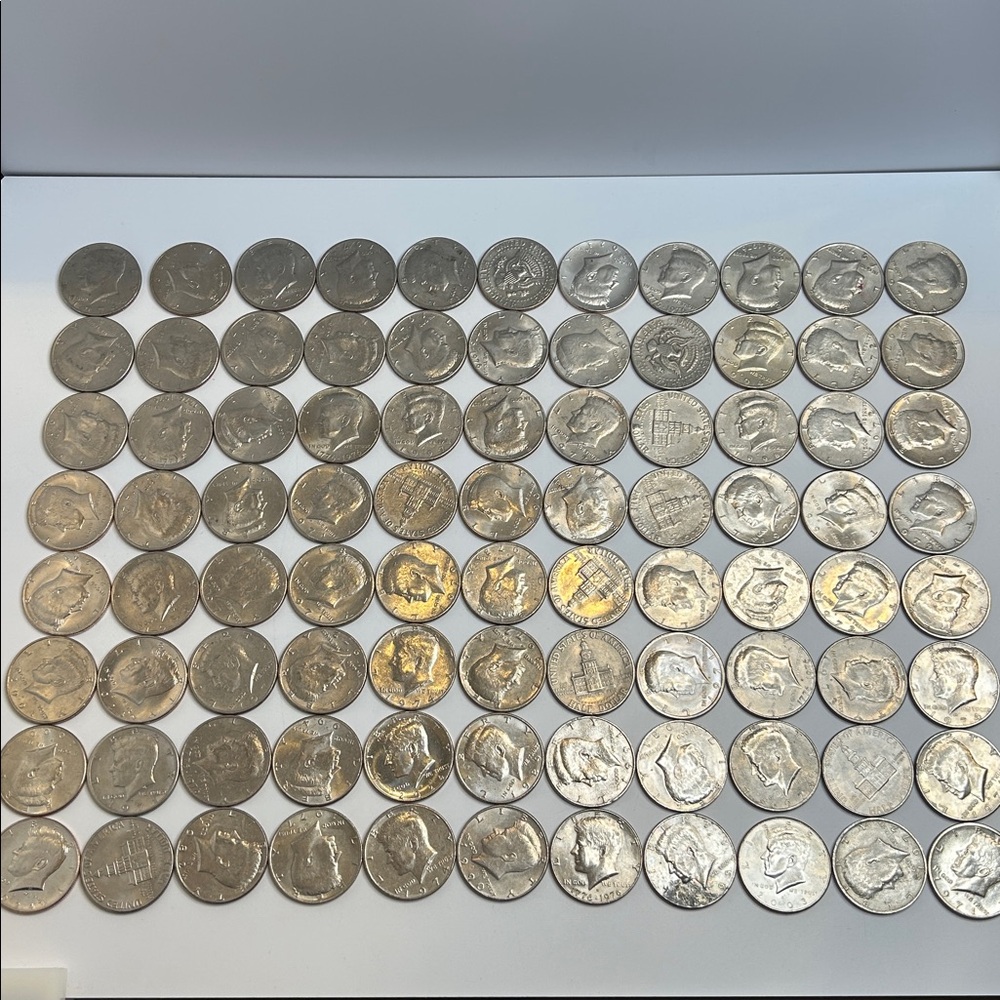 Large Estate Sale Kennedy Half Dollars Coin Lot Face Value $44 Coin Collection